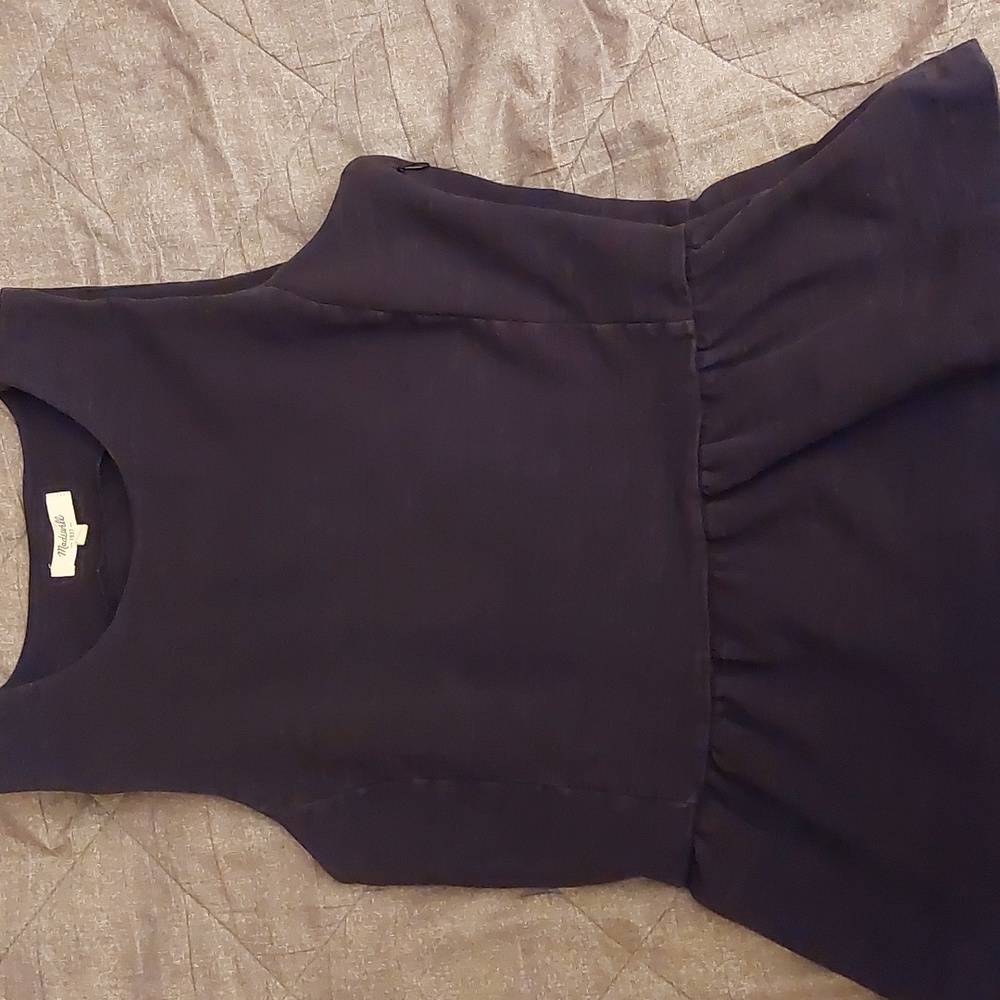 Charcoal Gray Medium Madewell Peplum Top